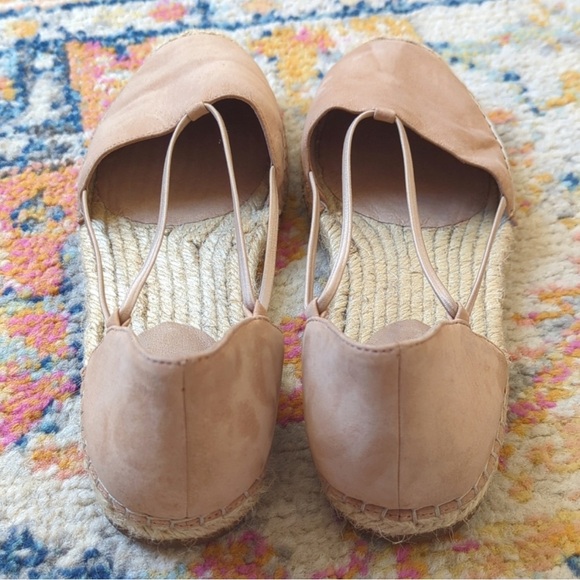 Eileen Fisher Lee Tumbled Nubuck Strappy D'Orsay Ballerina Espadrille Flats 8 - Picture 4 of 4